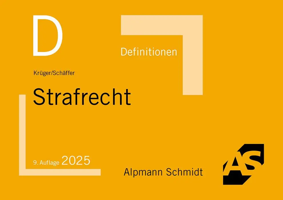 Cover: 9783867529426 | Definitionen Strafrecht | Rolf Krüger (u. a.) | Box | 104 S. | Deutsch