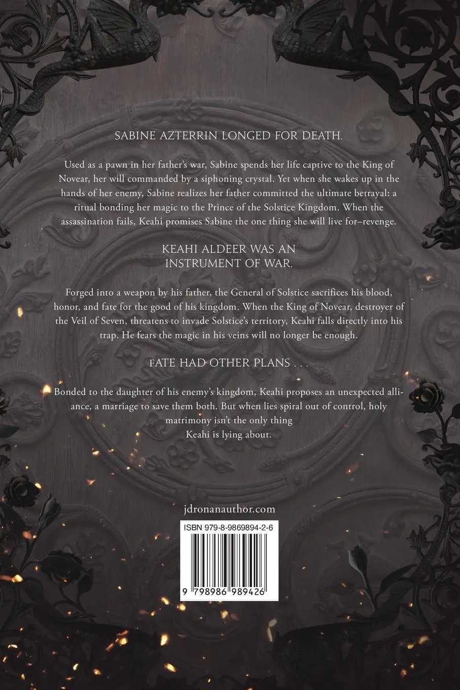 Rückseite: 9798986989426 | A Deadly Vow | J. D. Ronan | Taschenbuch | Englisch | 2023