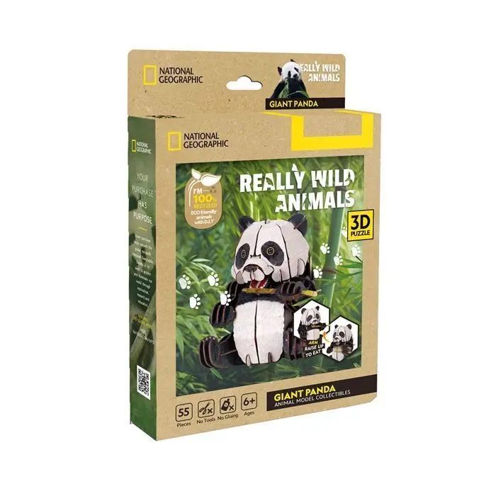 Cover: 7640409429526 | CUBICFUN - 3D Puzzle Panda 56 Teile | Spiel | 661181 | 2026 | CUBICFUN