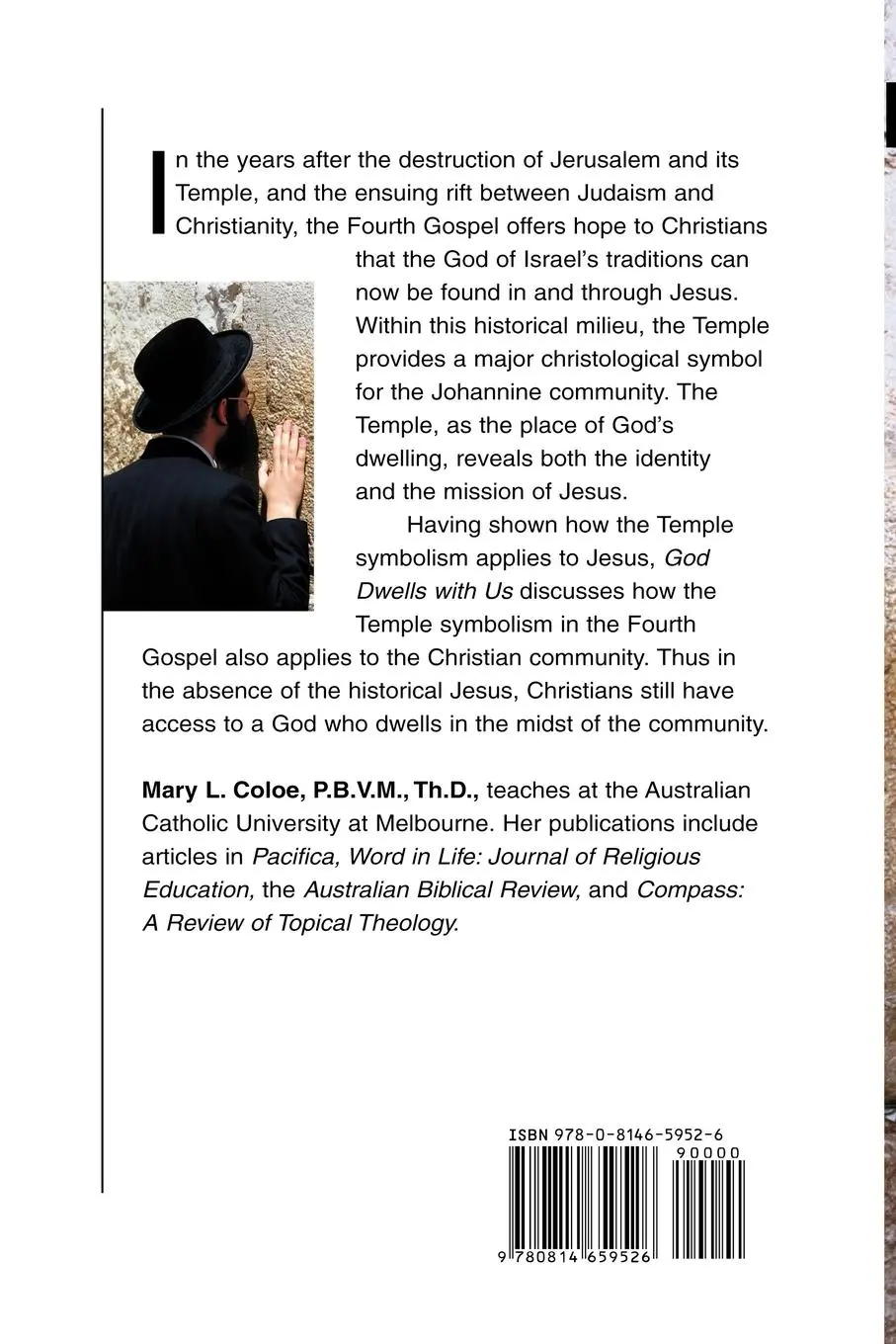 Rückseite: 9780814659526 | God Dwells with Us | Temple Symbolism in the Fourth Gospel | Coloe