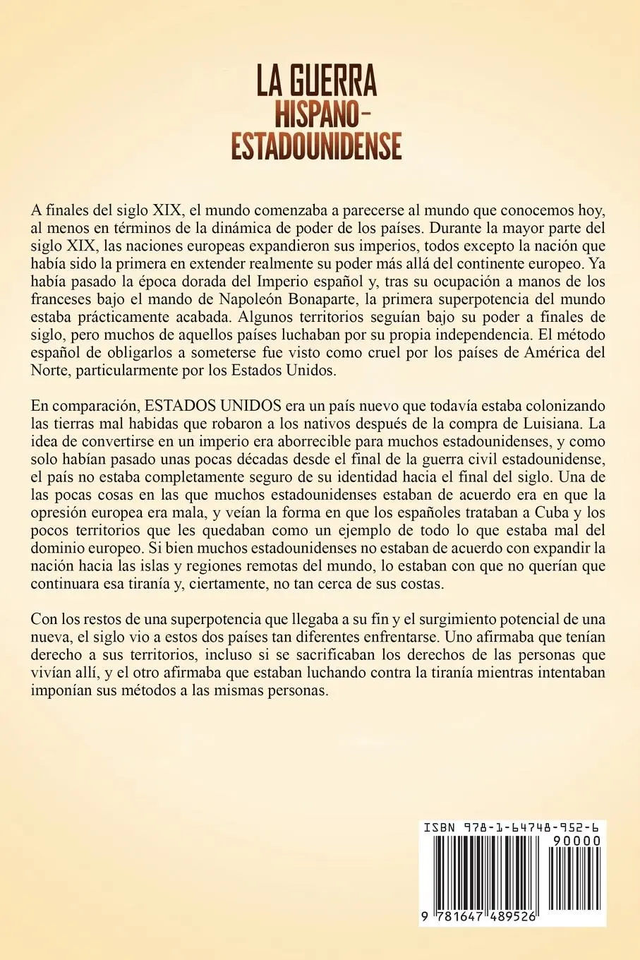 Rückseite: 9781647489526 | La guerra hispano-estadounidense | Captivating History | Taschenbuch