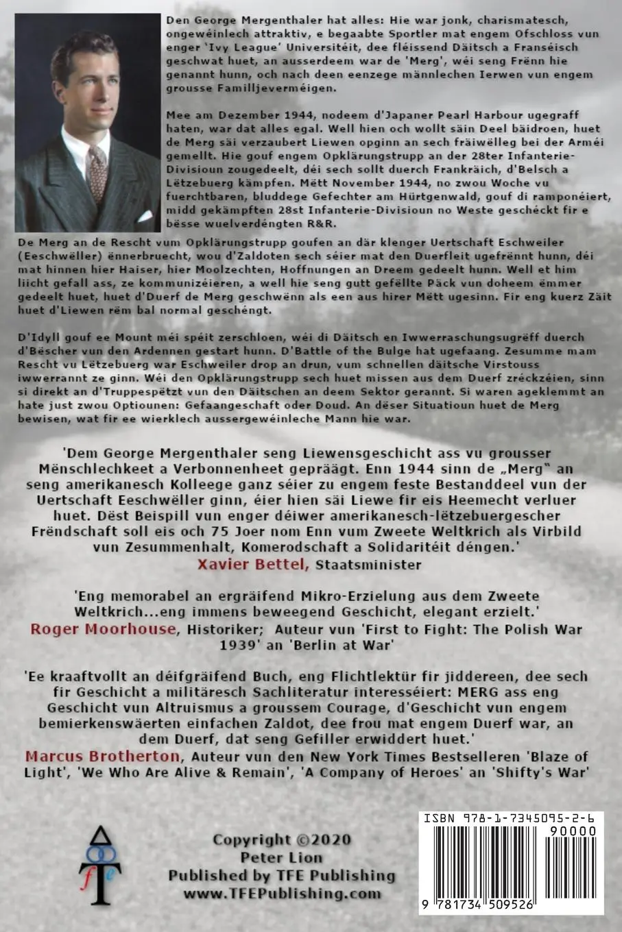 Rückseite: 9781734509526 | Merg | Peter Lion | Taschenbuch | Luxemburgisch | 2020