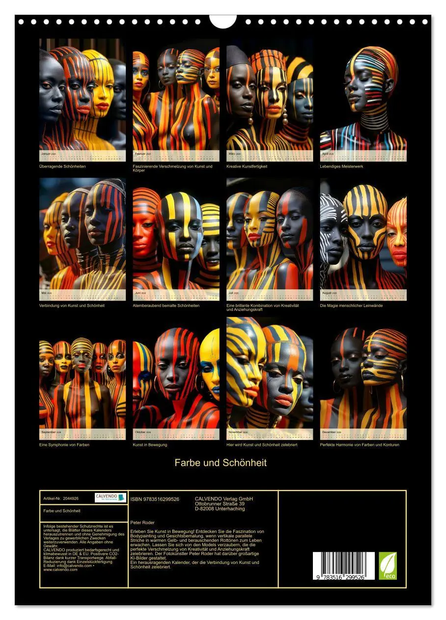Bild: 9783516299526 | Farbe und Schönheit (Wandkalender 2026 DIN A3 hoch), CALVENDO...