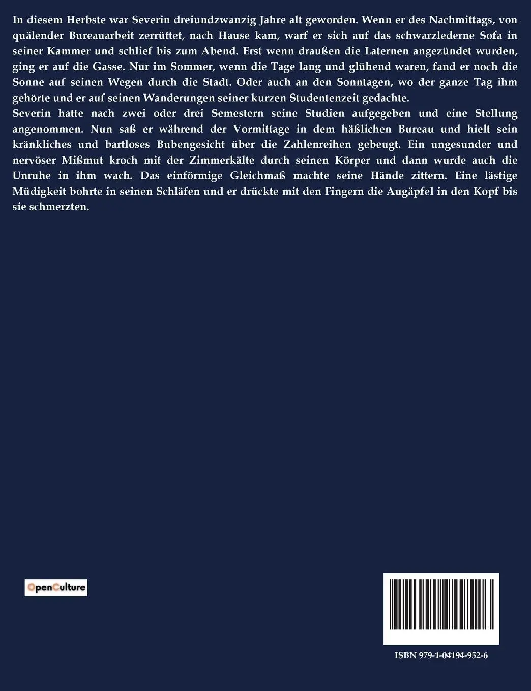 Rückseite: 9791041949526 | SEVERINS GANG IN DIE FINSTERNIS | EIN PRAGER GESPENSTERROM | Leppin