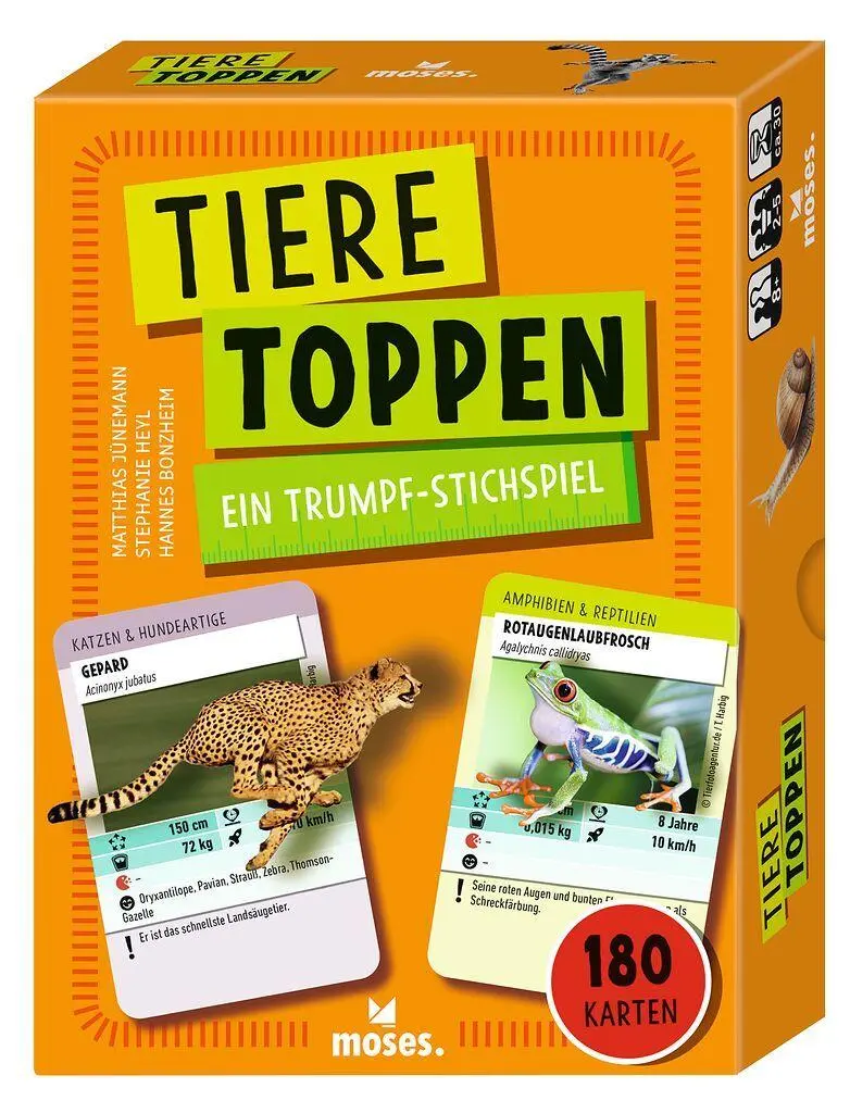 Cover: 4033477909626 | Tiere Toppen | Ein Trumpf-Stichspiel | Spiel | 90962 | Deutsch | 2026
