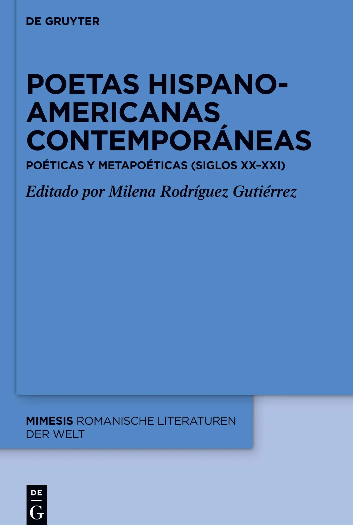 Cover: 9783110739626 | Poetas hispanoamericanas contemporáneas | Gutiérrez (u. a.) | Buch