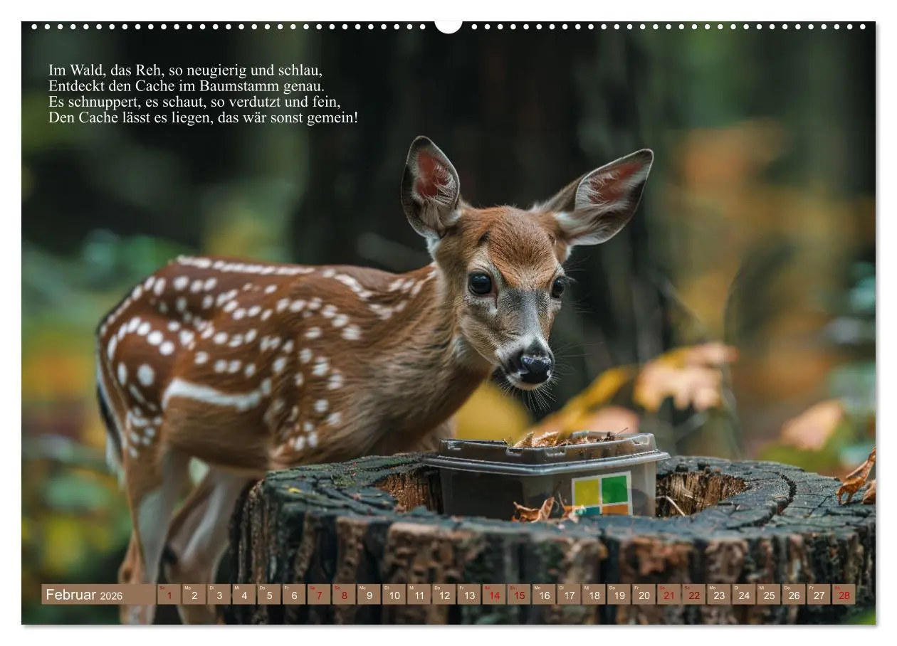 Bild: 9783457409626 | Geocaching Poesie (hochwertiger Premium Wandkalender 2026 DIN A2...