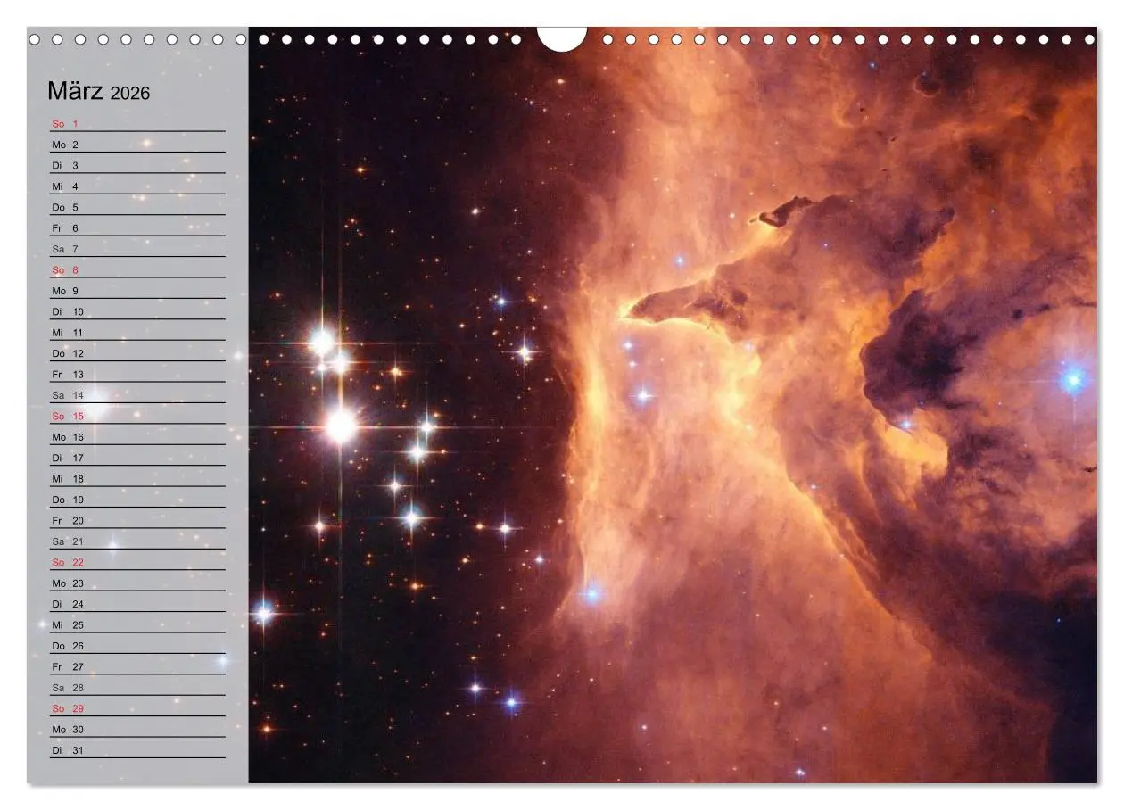 Bild: 9783457959626 | Der Weltraum. Spektakuläre Gasnebel und Galaxien (Wandkalender 2026...