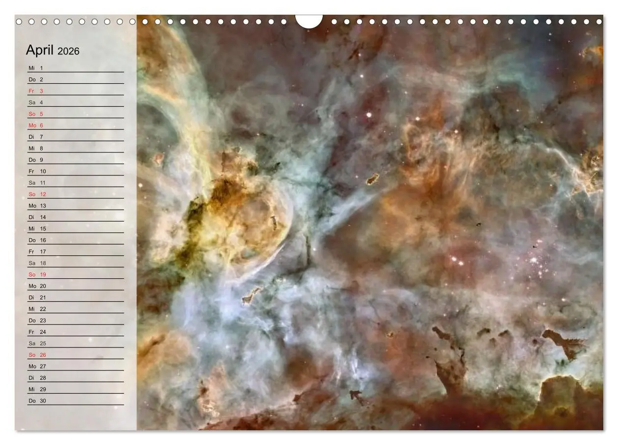 Bild: 9783457959626 | Der Weltraum. Spektakuläre Gasnebel und Galaxien (Wandkalender 2026...