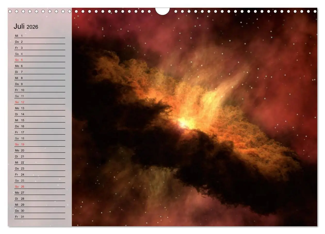 Bild: 9783457959626 | Der Weltraum. Spektakuläre Gasnebel und Galaxien (Wandkalender 2026...