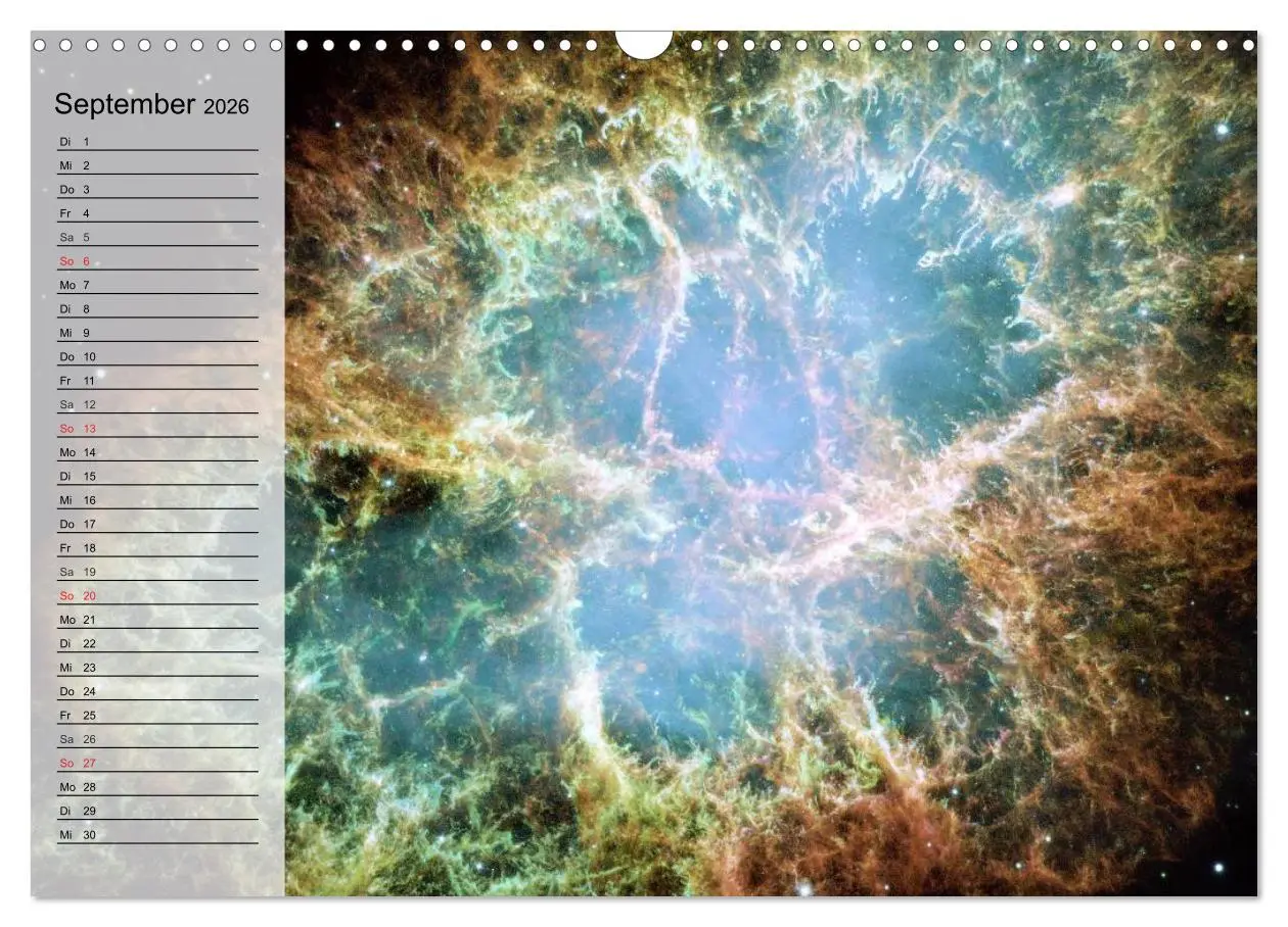 Bild: 9783457959626 | Der Weltraum. Spektakuläre Gasnebel und Galaxien (Wandkalender 2026...