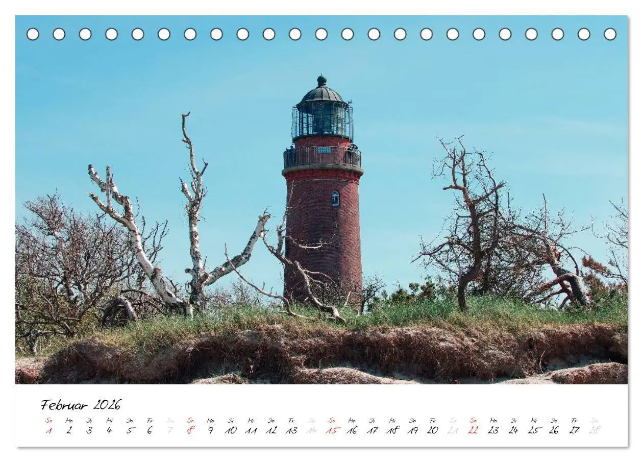 Bild: 9783516119626 | Leuchttürme PUR (Tischkalender 2026 DIN A5 quer), CALVENDO...