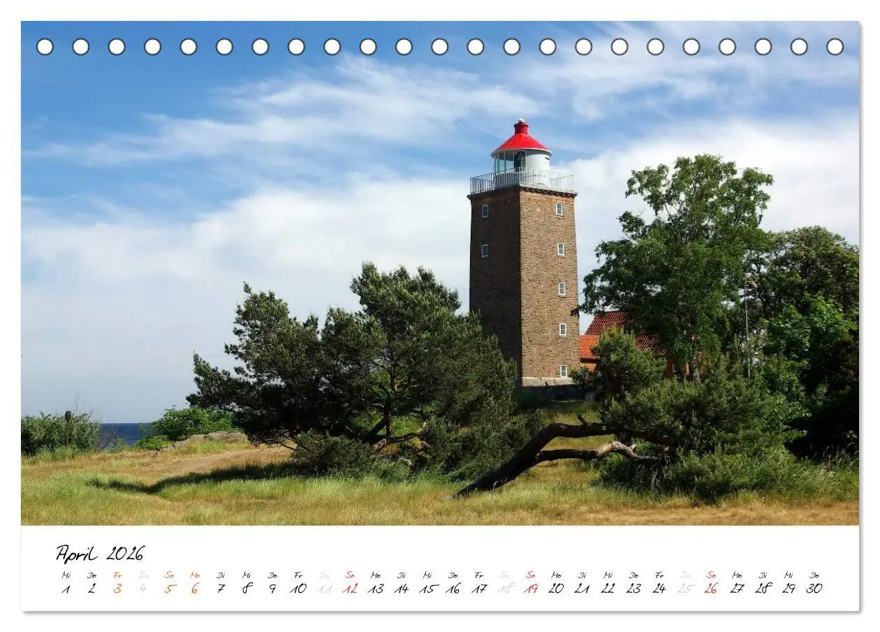 Bild: 9783516119626 | Leuchttürme PUR (Tischkalender 2026 DIN A5 quer), CALVENDO...