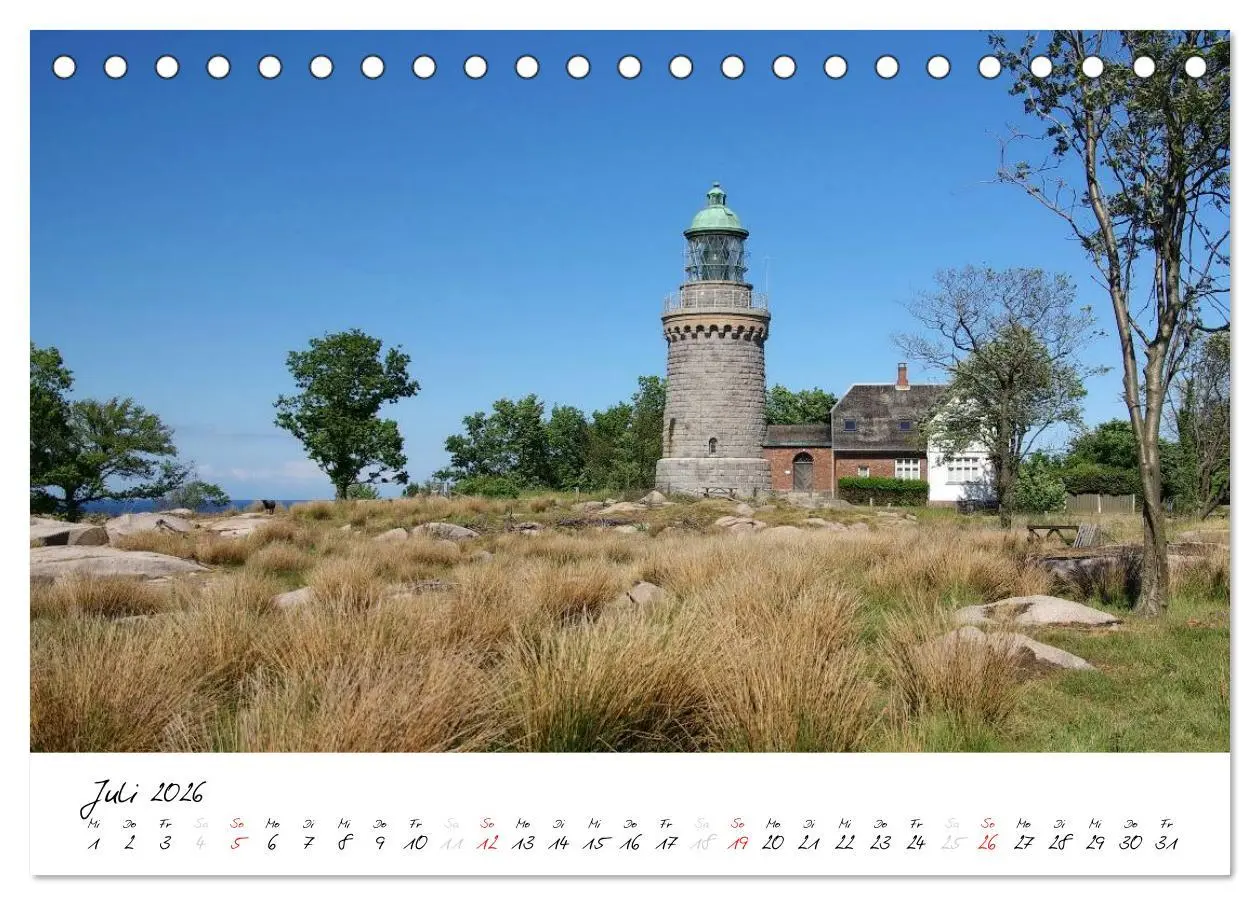 Bild: 9783516119626 | Leuchttürme PUR (Tischkalender 2026 DIN A5 quer), CALVENDO...