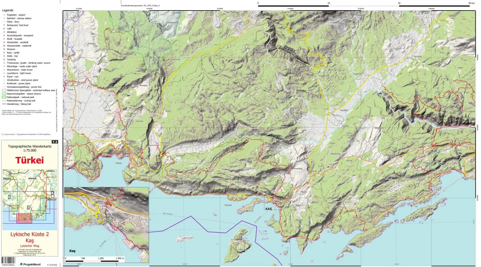 Bild: 9783931099626 | Lykische Küste 2 - Ka¿ - Lykischer Weg - Topographische Wanderkarte...