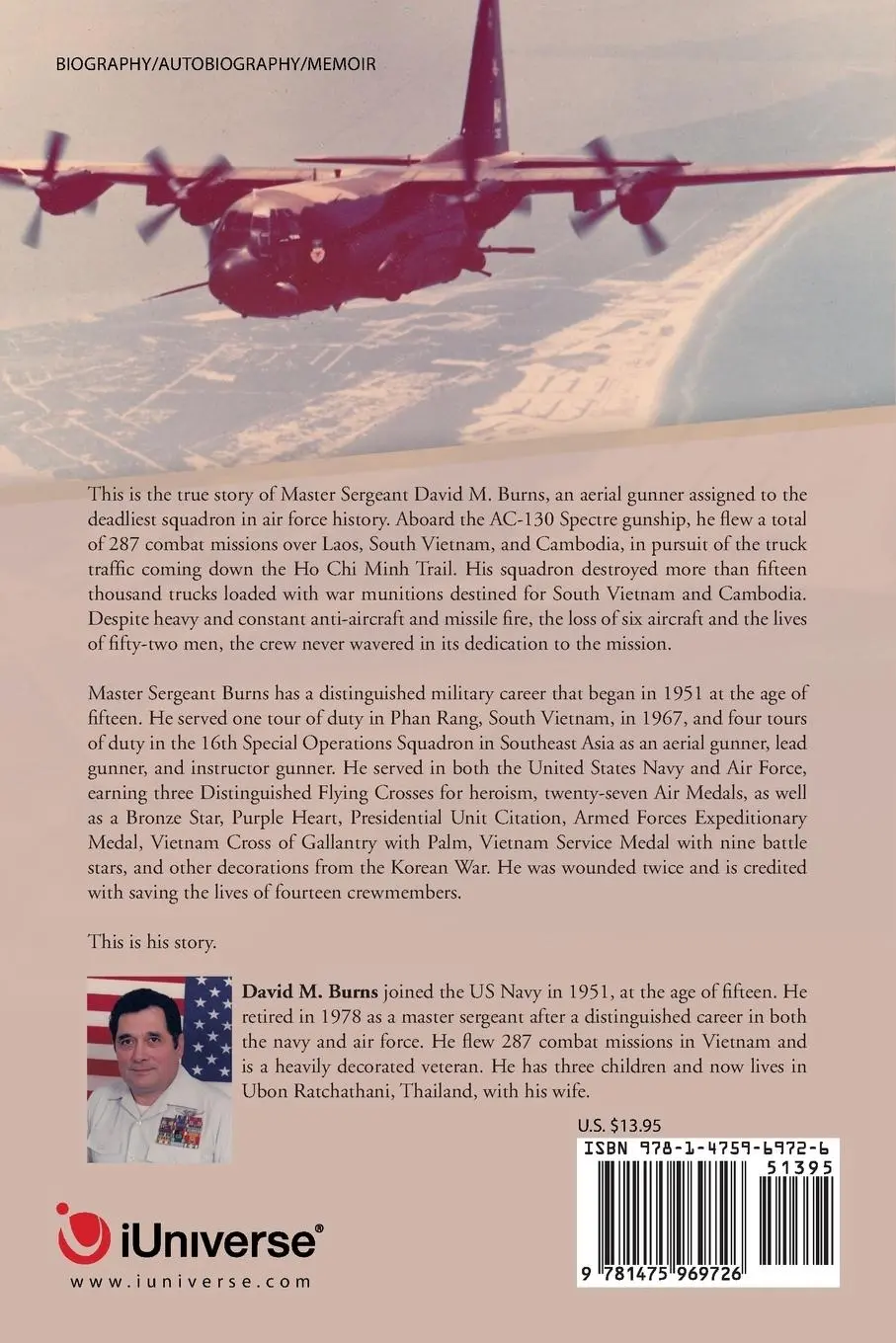 Rückseite: 9781475969726 | Spectre Gunner | The AC-130 Gunship | David M. Burns | Taschenbuch
