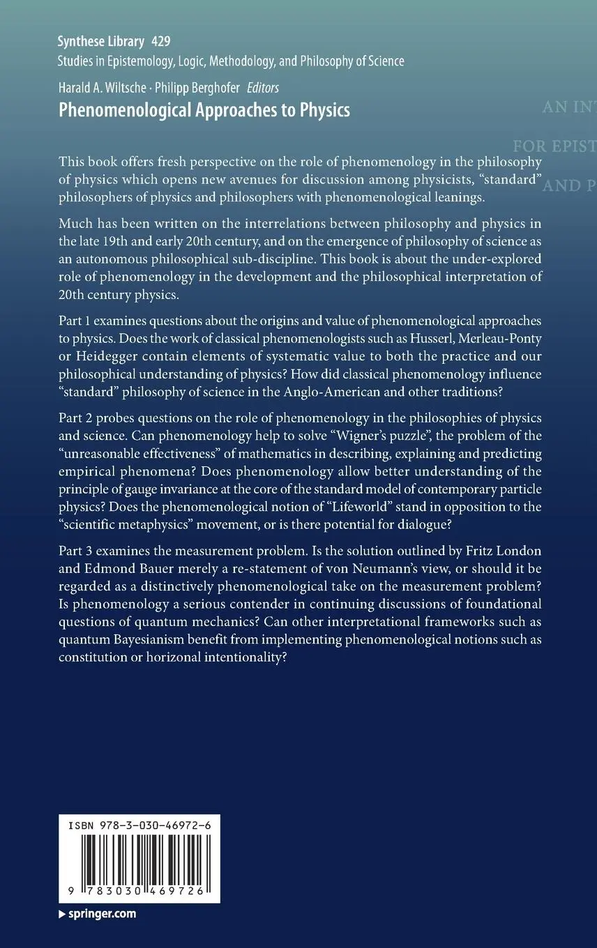 Rückseite: 9783030469726 | Phenomenological Approaches to Physics | Philipp Berghofer (u. a.)