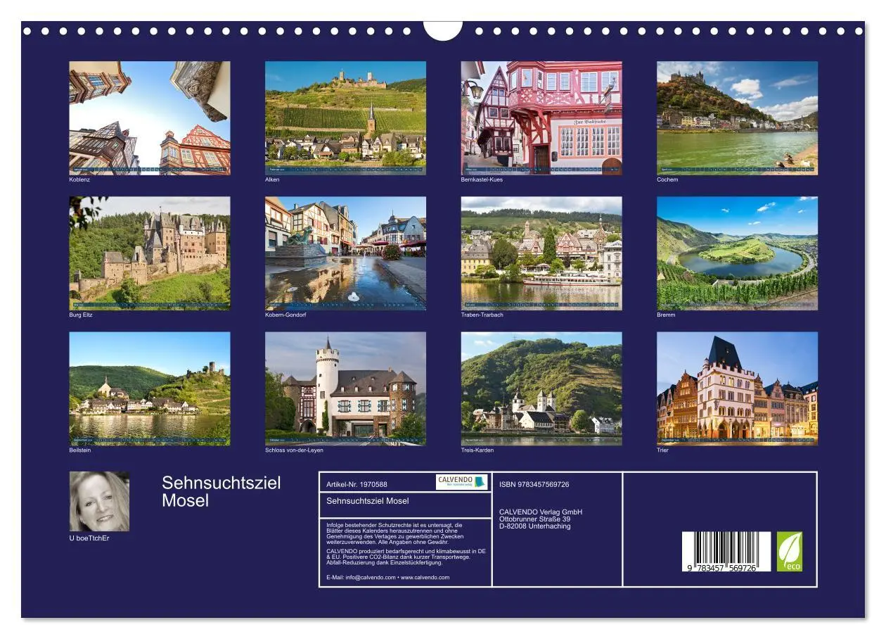 Bild: 9783457569726 | Sehnsuchtsziel Mosel (Wandkalender 2026 DIN A3 quer), CALVENDO...