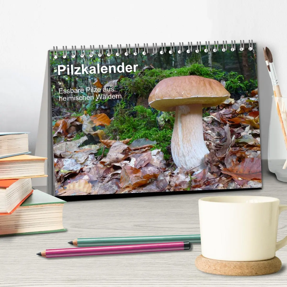 Bild: 9783516109726 | Pilzkalender (Tischkalender 2026 DIN A5 quer), CALVENDO Monatskalender