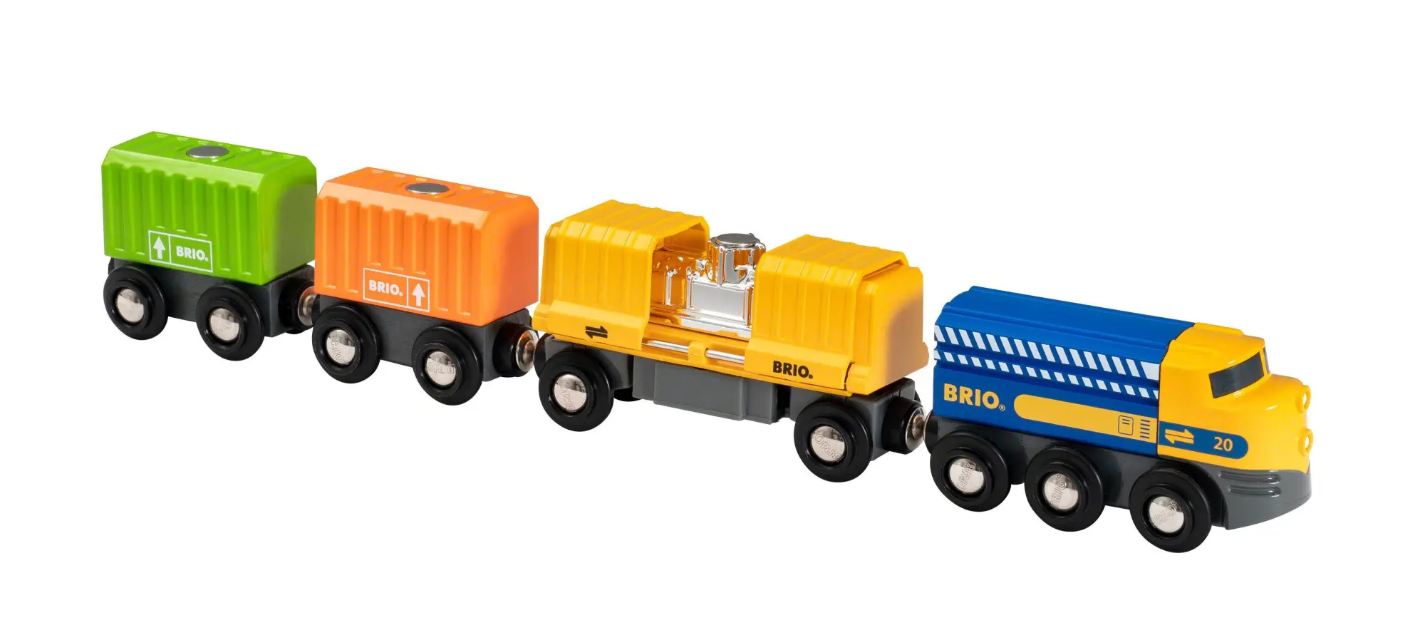 Cover: 7312350339826 | 33982 BRIO Güterzug mit drei Waggons | Spiel | World | 63398200 | 2020