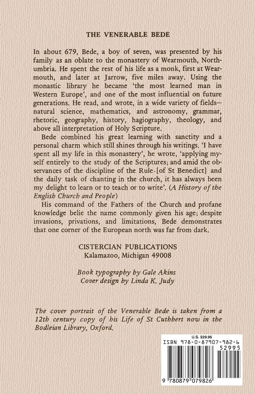 Rückseite: 9780879079826 | Bede the Venerable | Commentary on the Seven Catholic Epistles | Buch