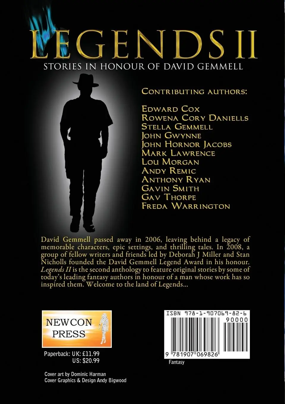 Rückseite: 9781907069826 | Legends 2, Stories in Honour of David Gemmell | Mark Lawrence (u. a.)