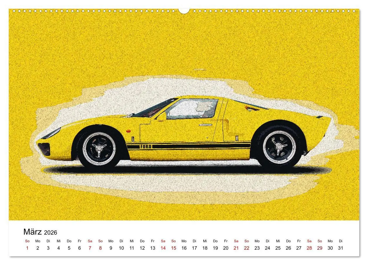 Bild: 9783457319826 | Car Art Edition Sportwagenlegenden (Wandkalender 2026 DIN A2 quer),...