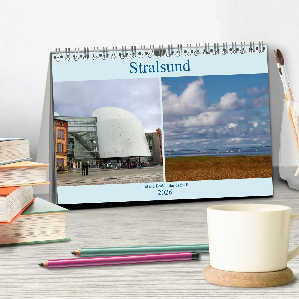 Bild: 9783457939826 | Stralsund und die Boddenlandschaft (Tischkalender 2026 DIN A5...