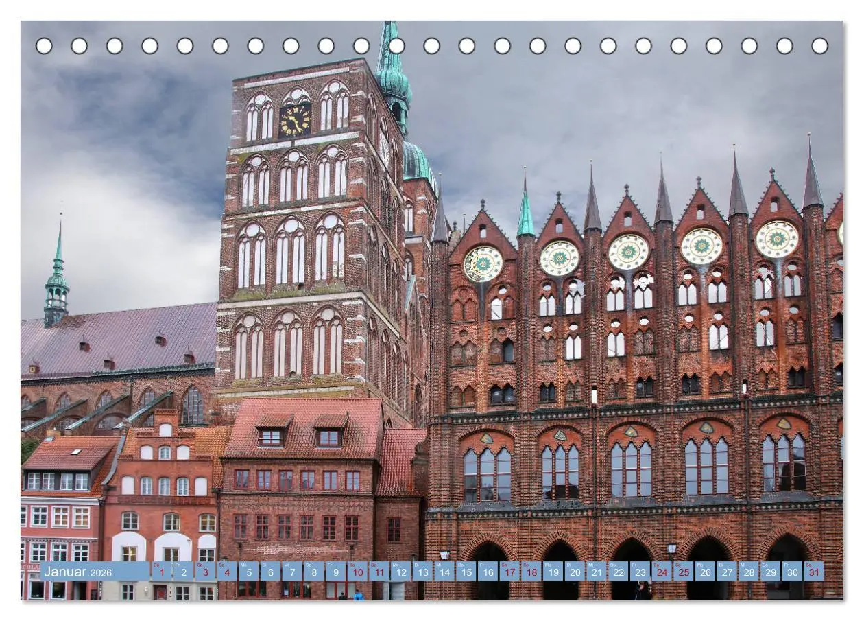 Bild: 9783457939826 | Stralsund und die Boddenlandschaft (Tischkalender 2026 DIN A5...