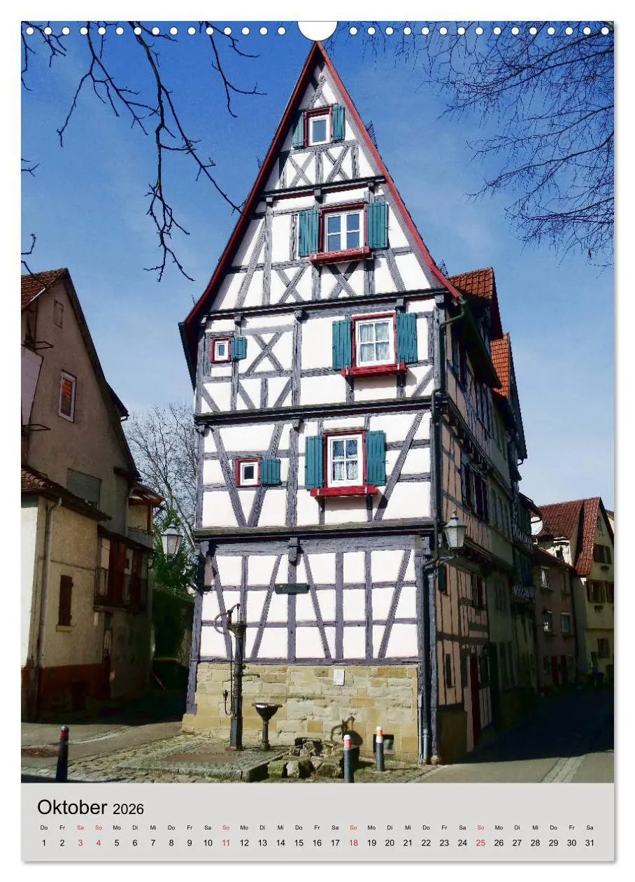 Bild: 9783516409826 | Fachwerkhäuser - schmal, krumm, schief (Wandkalender 2026 DIN A3...