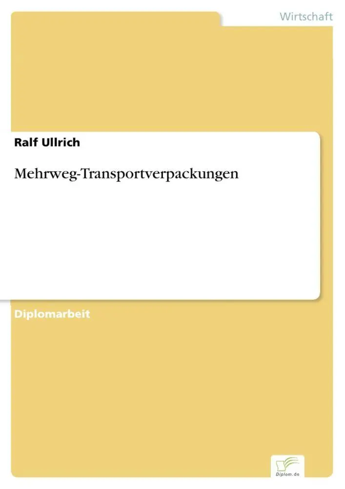 Cover: 9783838639826 | Mehrweg-Transportverpackungen | Ralf Ullrich | Taschenbuch | 216 S.