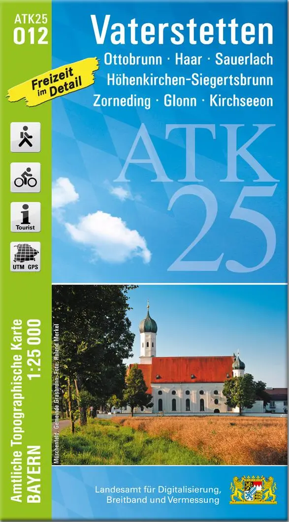 Cover: 9783899339826 | ATK25-O12 Vaterstetten (Amtliche Topographische Karte 1:25000) | 2024