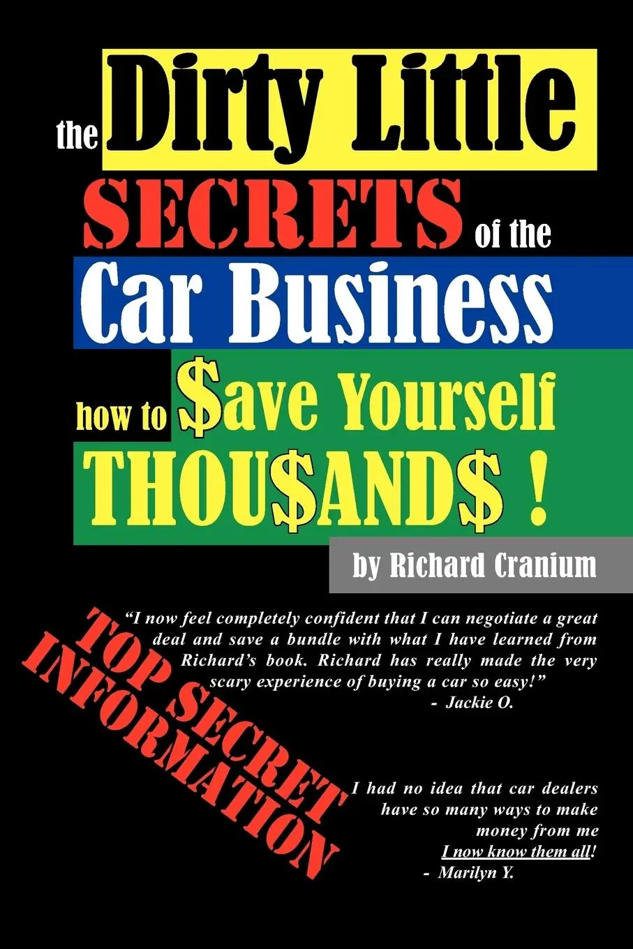Cover: 9781420879926 | The Dirty Little Secrets of the Car Business | Richard Cranium | Buch