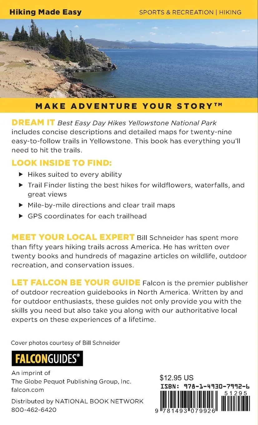 Rückseite: 9781493079926 | Best Easy Day Hikes Yellowstone National Park | Bill Schneider | Buch