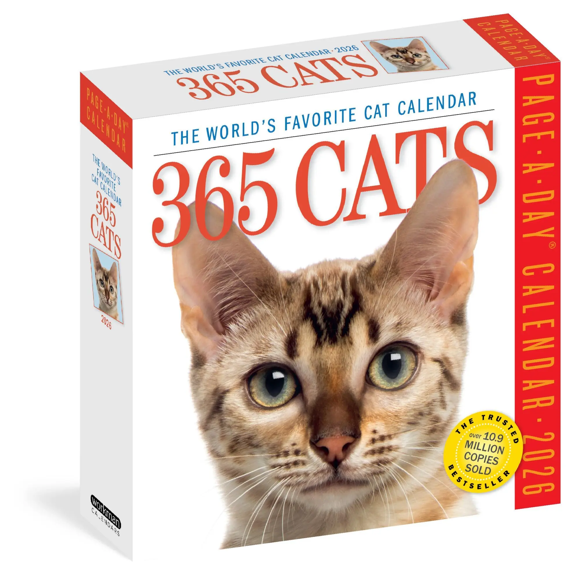 Cover: 9781523529926 | 365 Cats Page-A-Day® Calendar 2026 | The World's Favorite Cat Calendar
