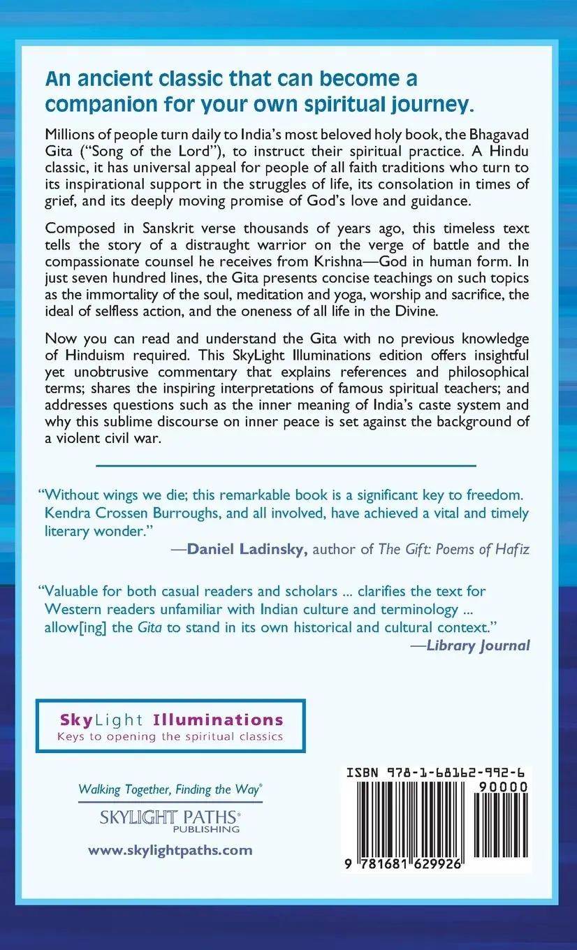 Rückseite: 9781681629926 | Bhagavad Gita | Annotated &amp; Explained | Kendra Crossen Burroughs