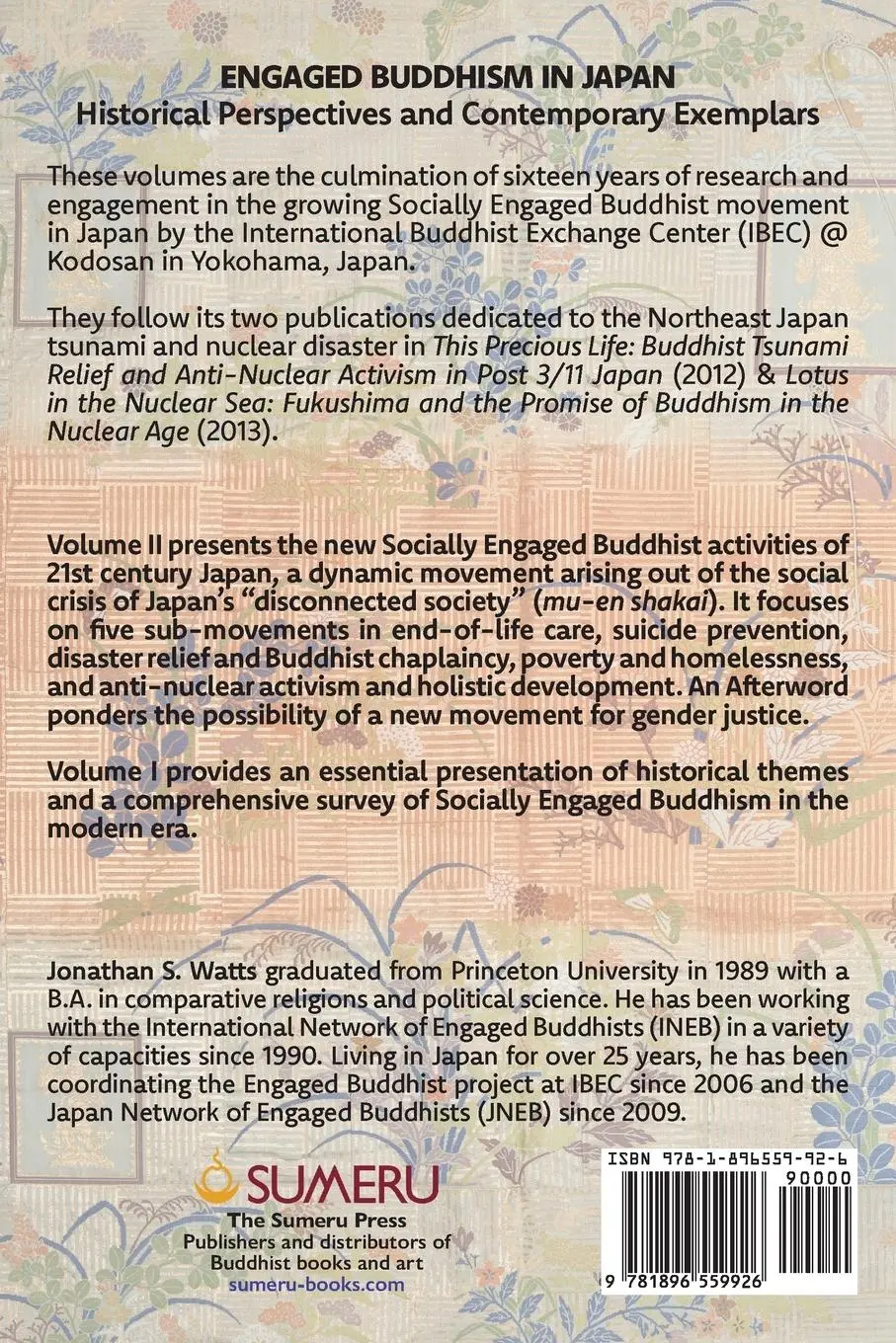 Rückseite: 9781896559926 | Engaged Buddhism in Japan, volume 2 | Jonathan S. Watts | Taschenbuch
