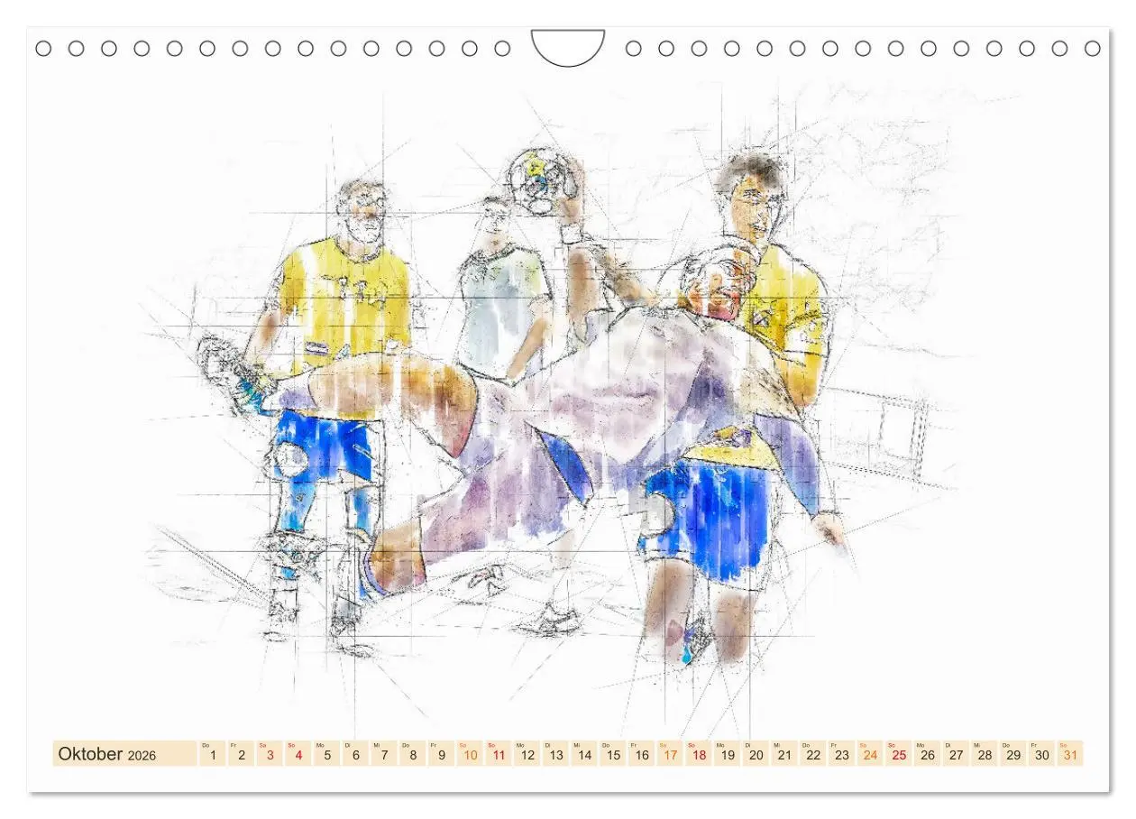 Bild: 9783457549926 | Team-Sport (Wandkalender 2026 DIN A4 quer), CALVENDO Monatskalender