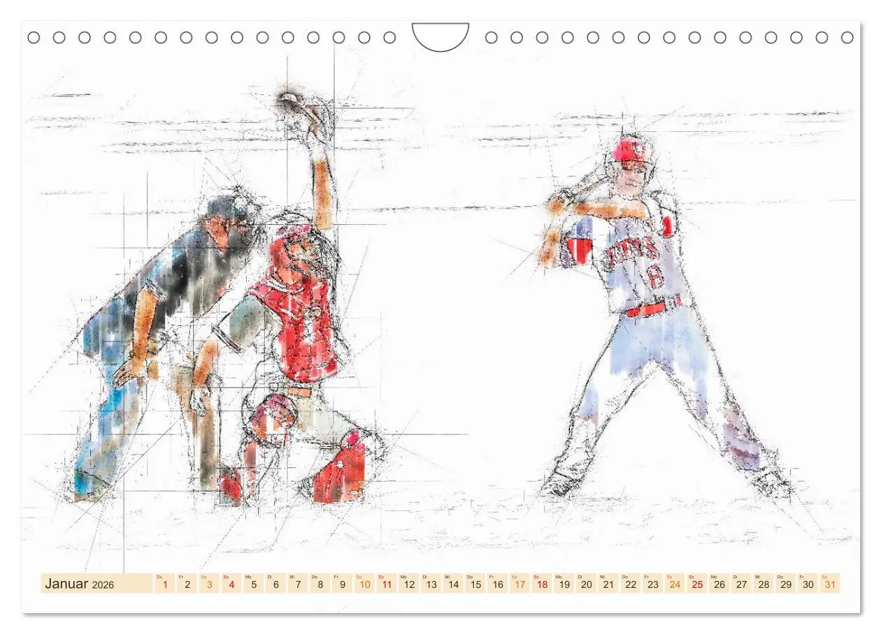 Bild: 9783457549926 | Team-Sport (Wandkalender 2026 DIN A4 quer), CALVENDO Monatskalender