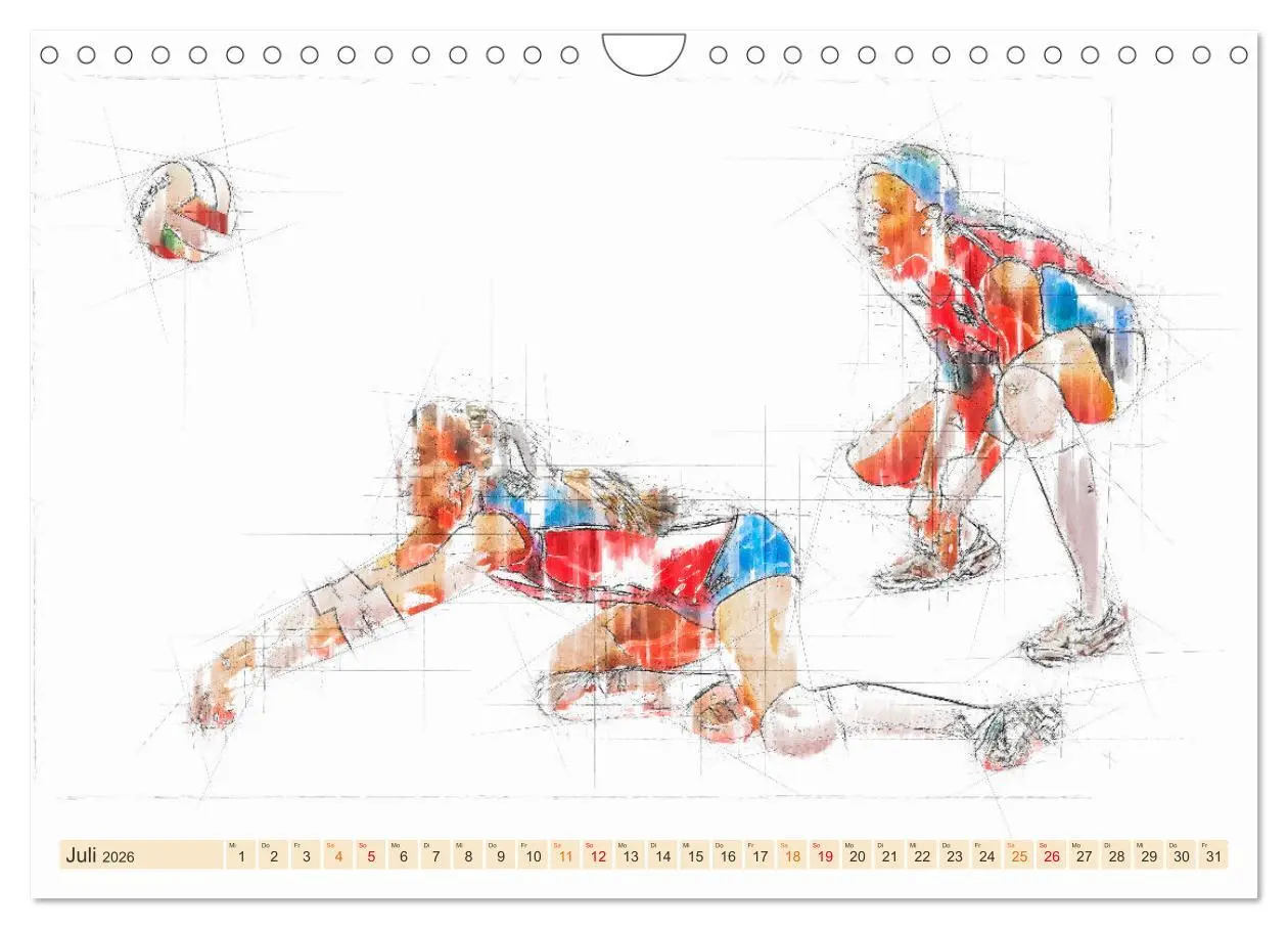 Bild: 9783457549926 | Team-Sport (Wandkalender 2026 DIN A4 quer), CALVENDO Monatskalender