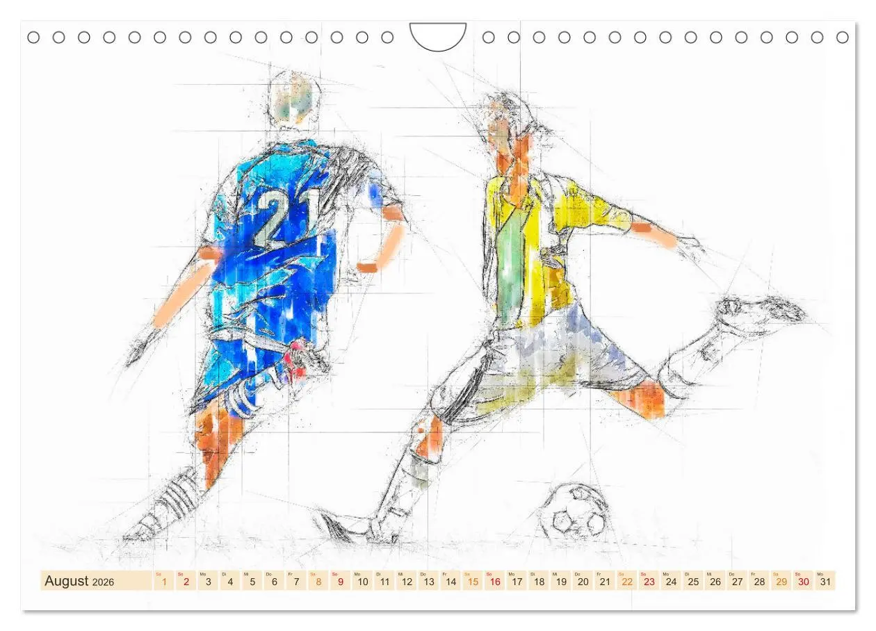 Bild: 9783457549926 | Team-Sport (Wandkalender 2026 DIN A4 quer), CALVENDO Monatskalender