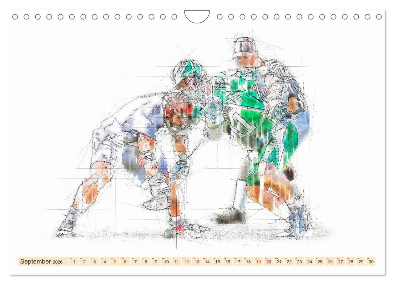 Bild: 9783457549926 | Team-Sport (Wandkalender 2026 DIN A4 quer), CALVENDO Monatskalender