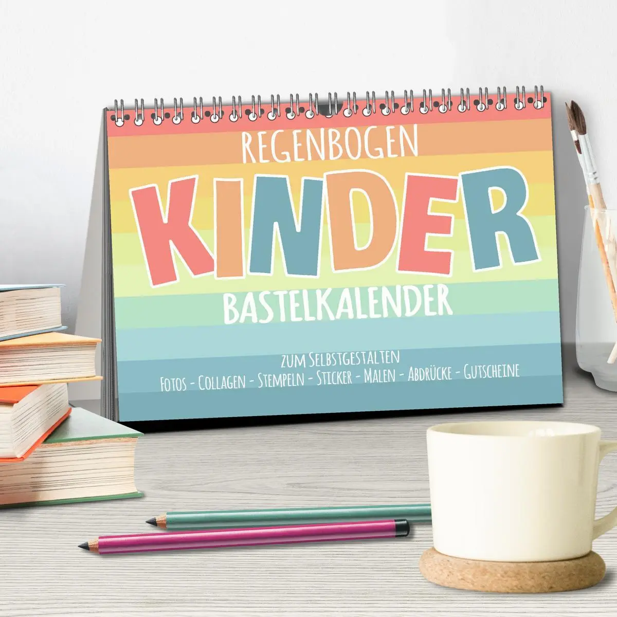 Bild: 9783457789926 | Regenbogen Kinder Bastelkalender - Zum Selbstgestalten - DIY...