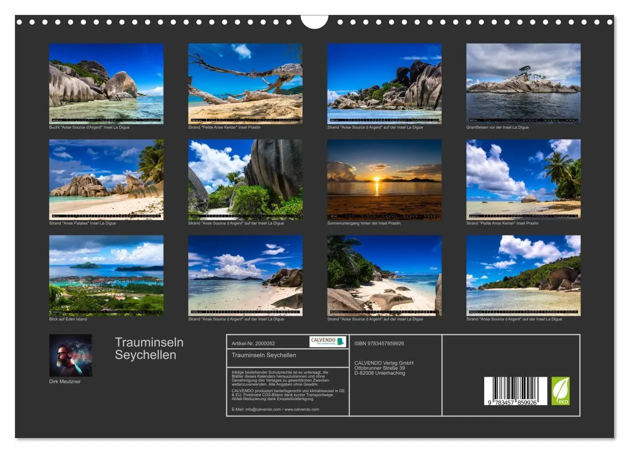 Bild: 9783457859926 | Trauminseln Seychellen (Wandkalender 2026 DIN A3 quer), CALVENDO...