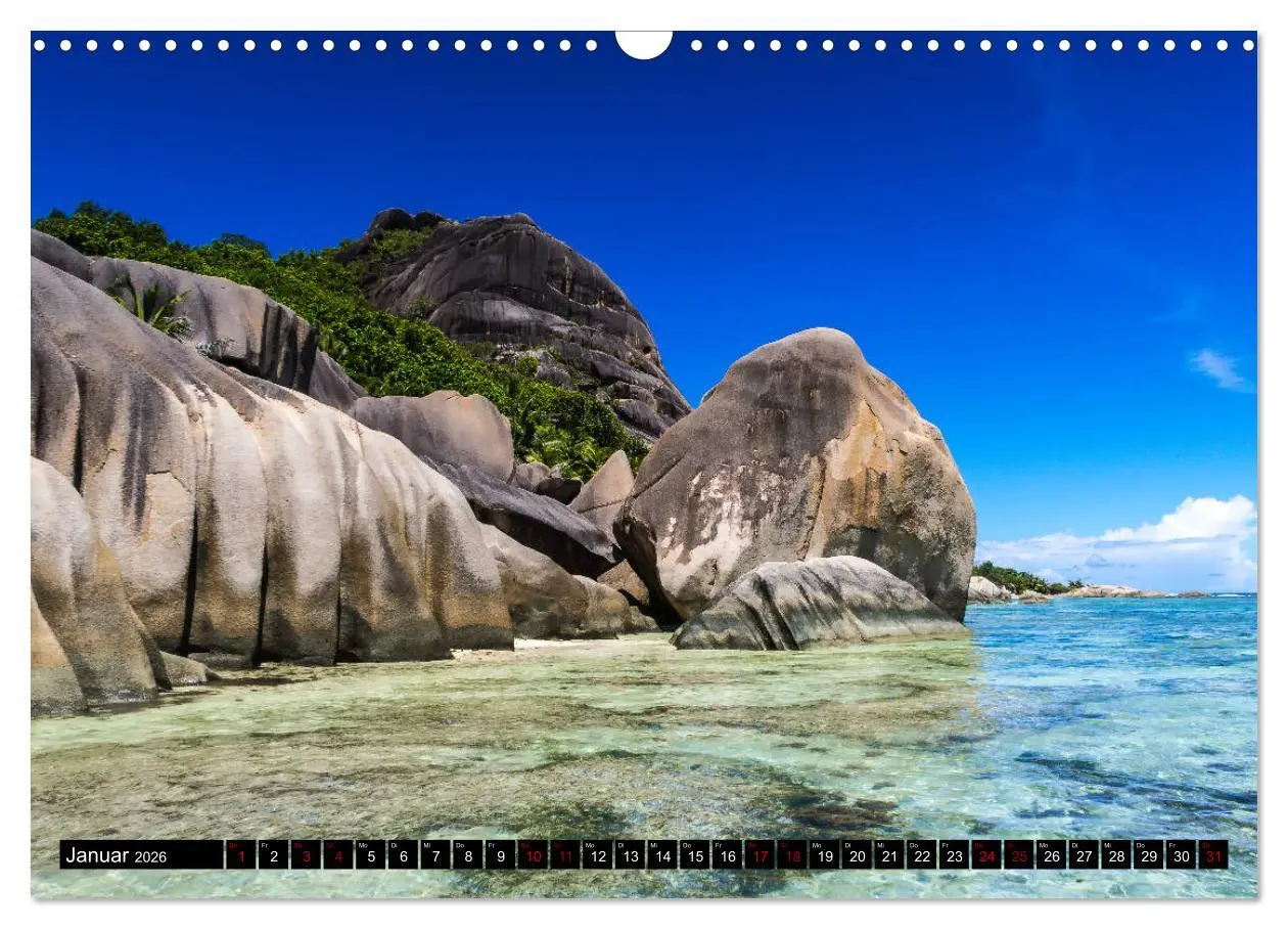 Bild: 9783457859926 | Trauminseln Seychellen (Wandkalender 2026 DIN A3 quer), CALVENDO...