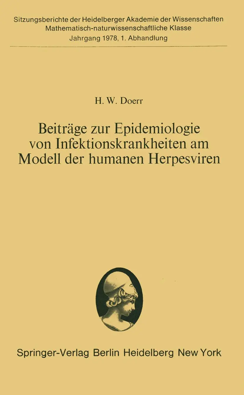 Cover: 9783540089926 | Beiträge zur Epidemiologie von Infektionskrankheiten am Modell der...