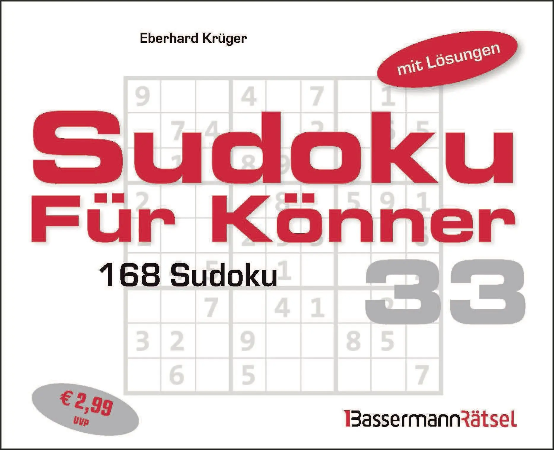 Krüger, Eberhard: Sudoku für Könner 33 (5 Exemplare à 2,99 EUR)