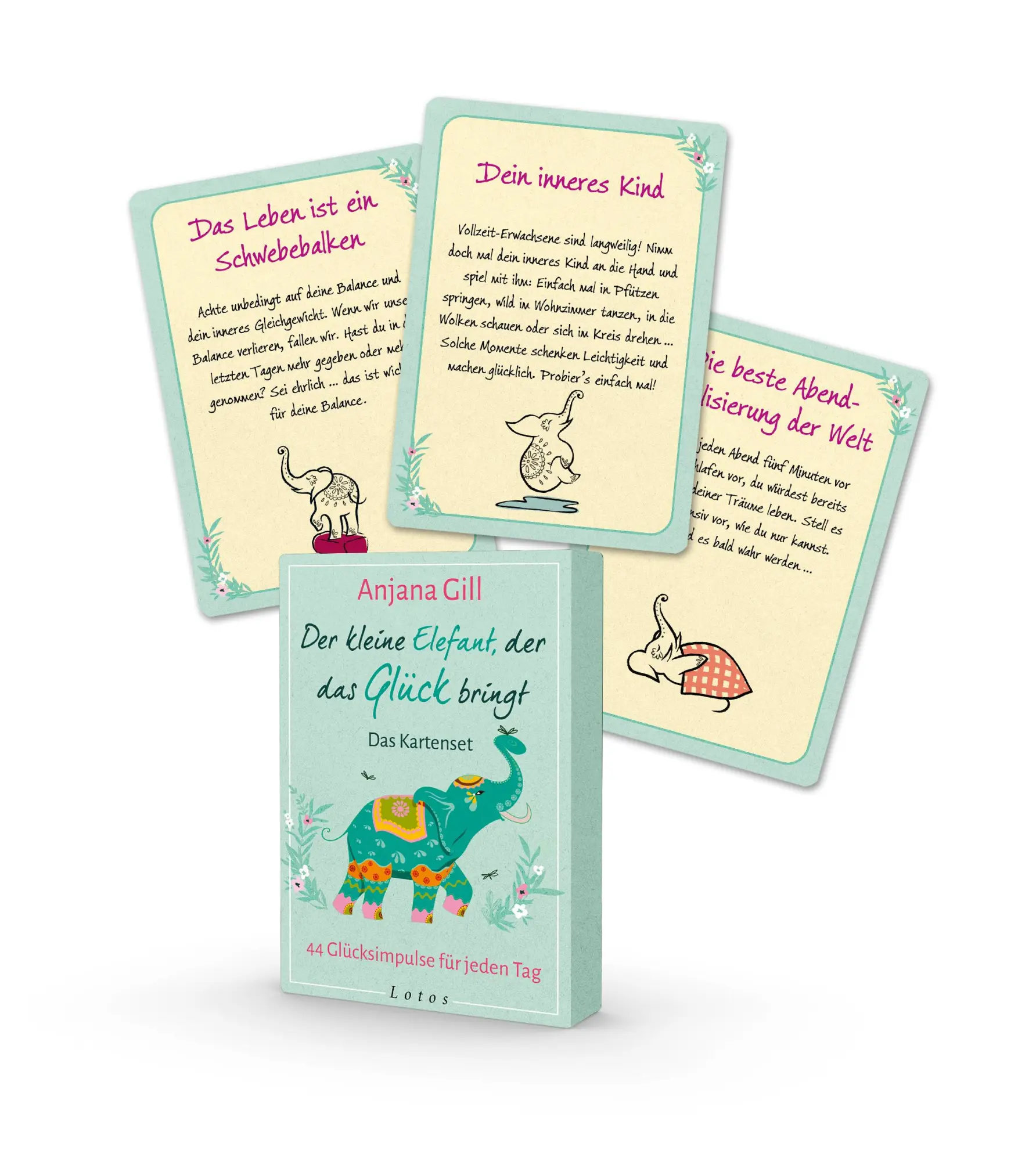 Cover: 4250939500027 | Der kleine Elefant, der das Glück bringt - Das Kartenset | Anjana Gill