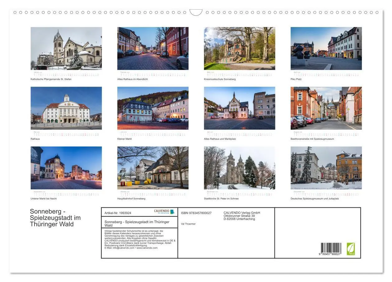 Bild: 9783457800027 | Sonneberg - Spielzeugstadt im Thüringer Wald (Wandkalender 2026 DIN...