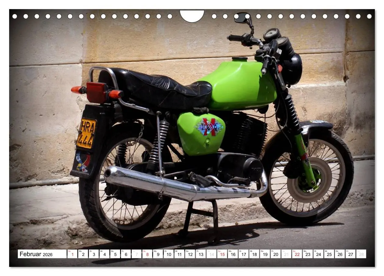 Bild: 9783516060027 | Mythos MZ - Ein DDR-Motorrad auf Kuba (Wandkalender 2026 DIN A4...